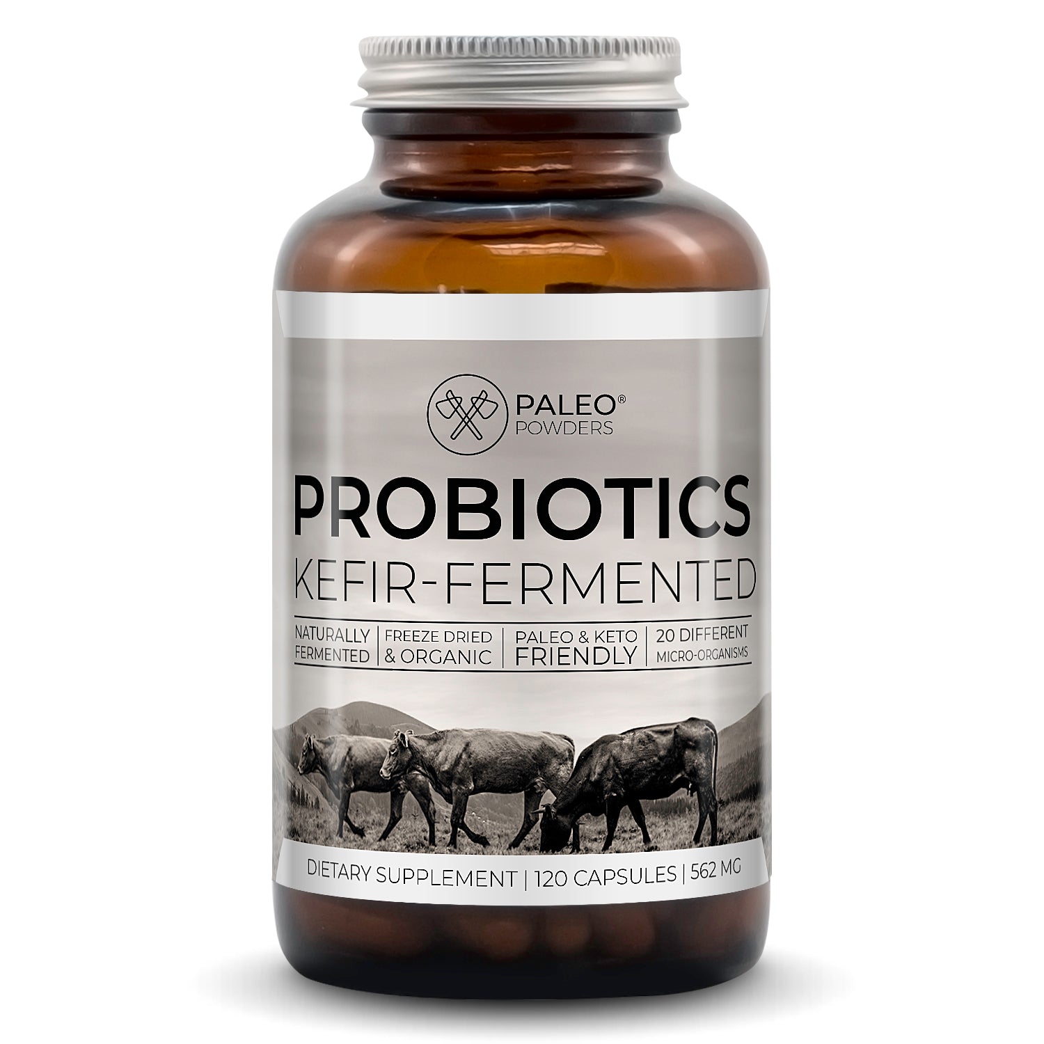 Probiotics - Organic Kefir Fermented - 120 capsules