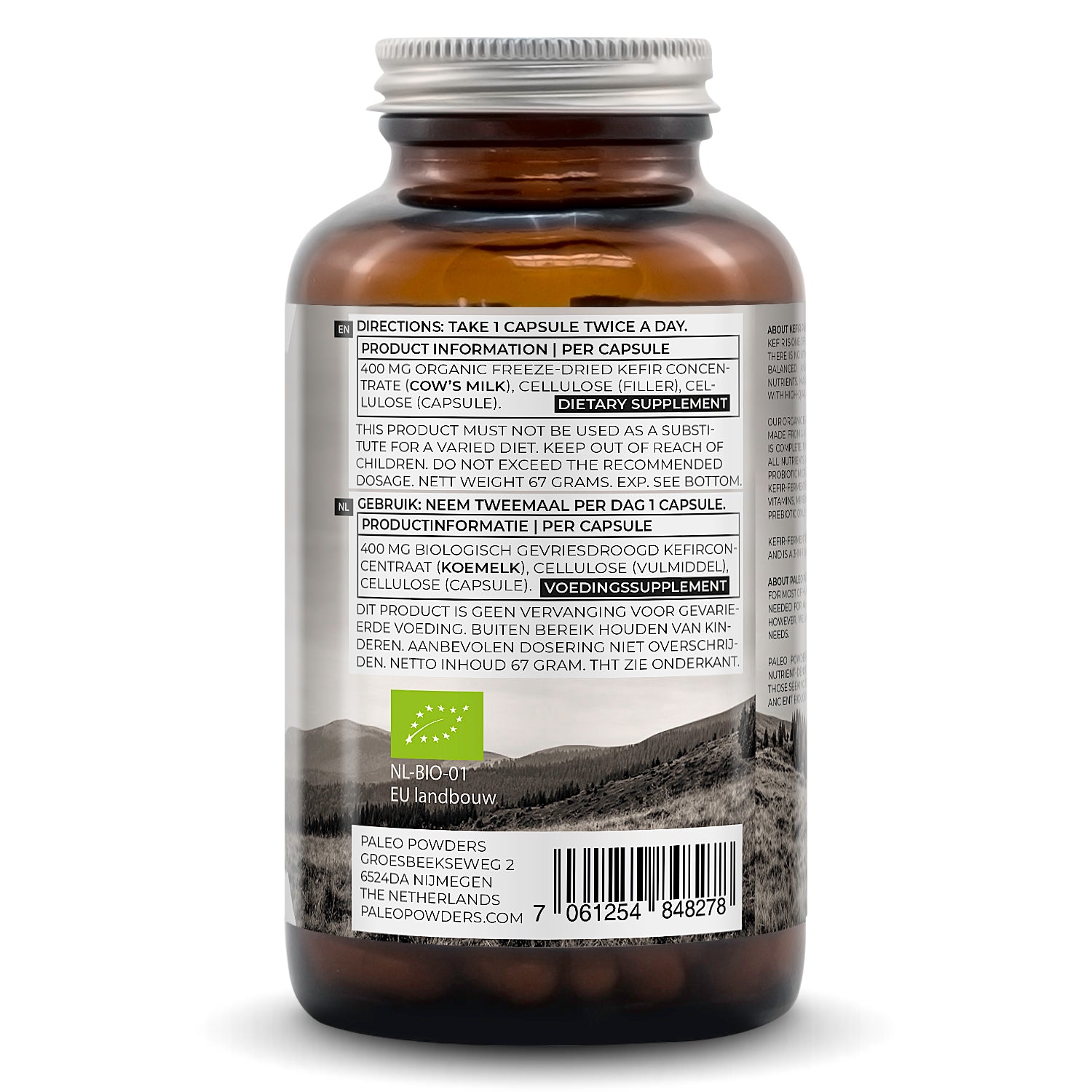 Probiotics - Organic Kefir Fermented - 120 capsules